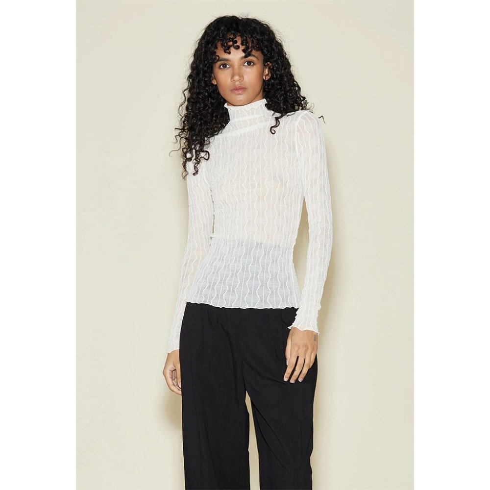 NWT Find me now Ross Mesh top Cream XS